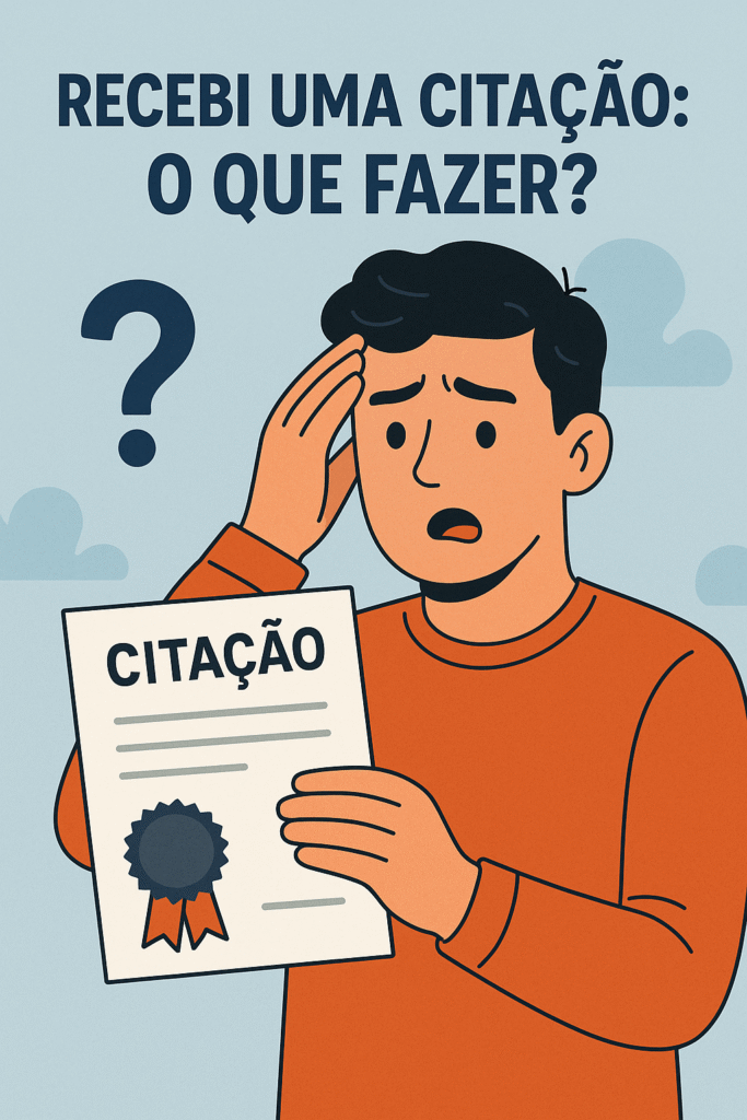 Recebi uma Citação: O Que Fazer?