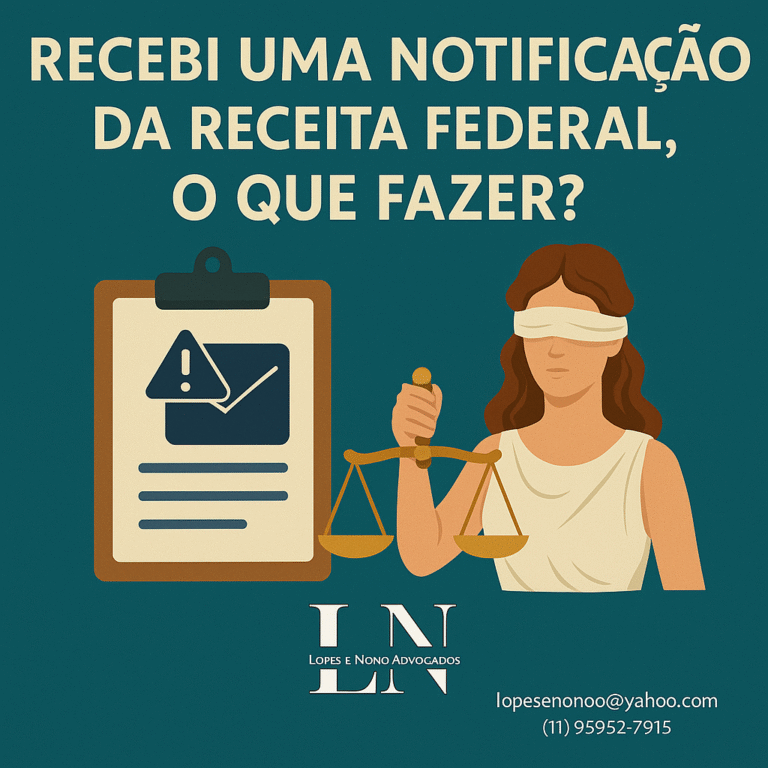 Recebi uma notificação da Receita Federal, o que fazer?