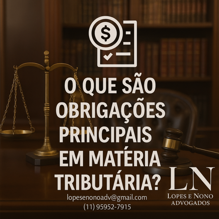 O que são Obrigações Principais em Matéria Tributária?