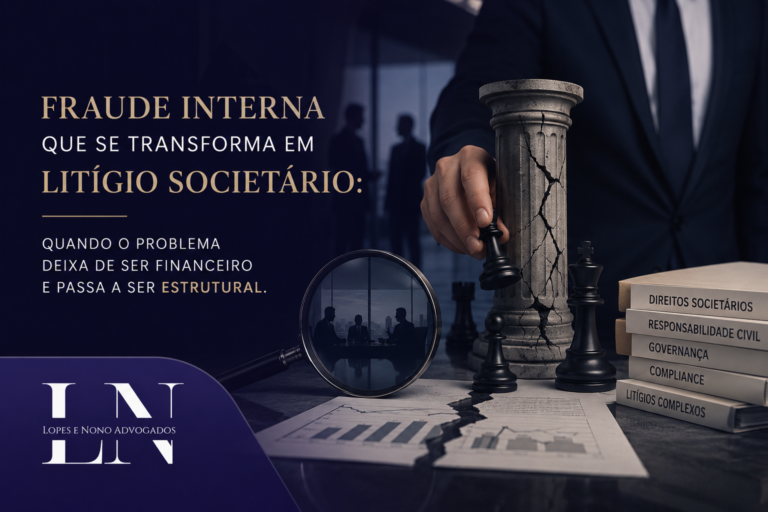 Fraude interna que se transforma em litígio societário: quando o problema deixa de ser financeiro e passa a ser estrutural